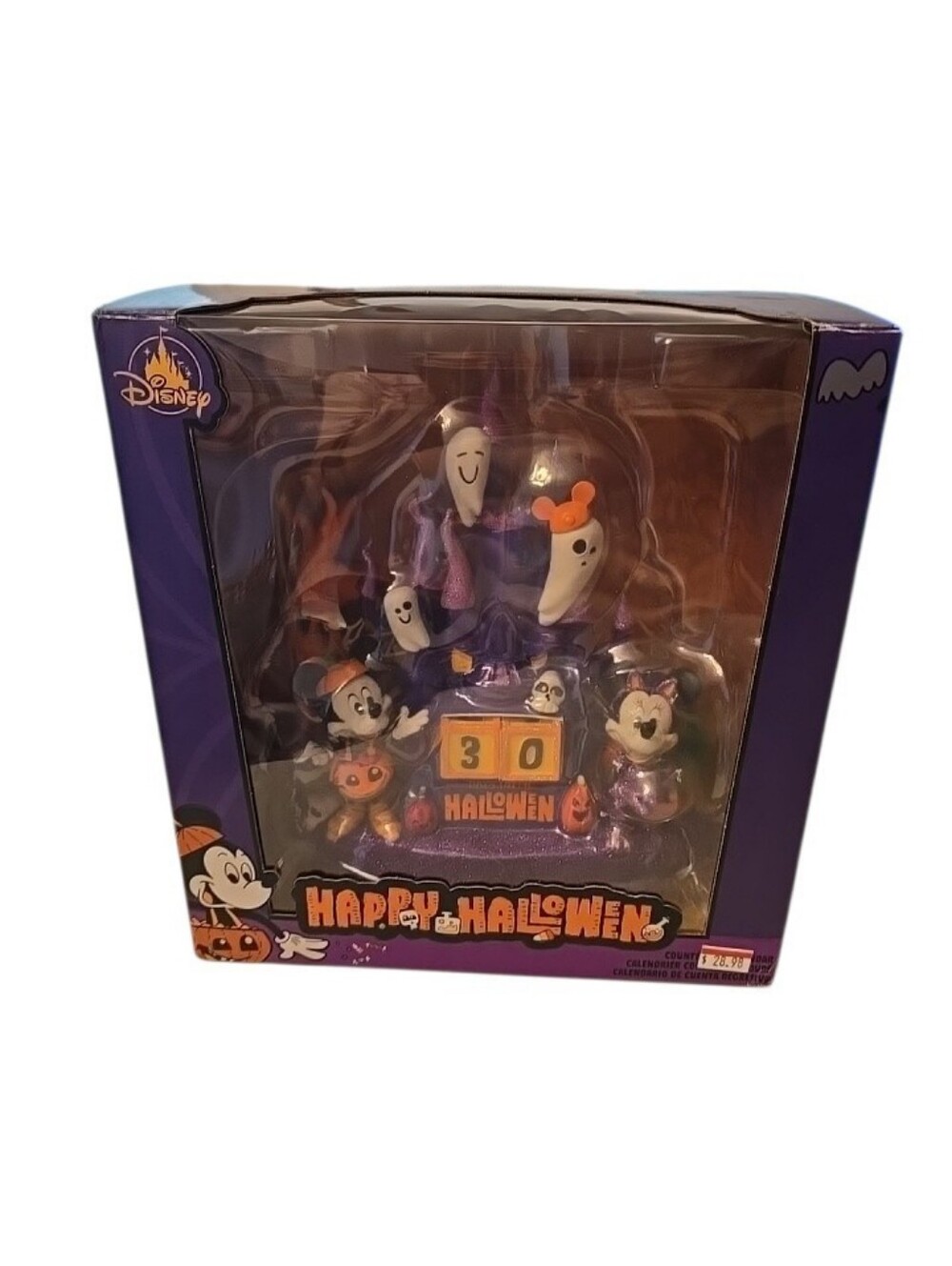 2022 Disney Mickey and Minnie Mouse Halloween Haunted Countdown Calendar Ghosts
